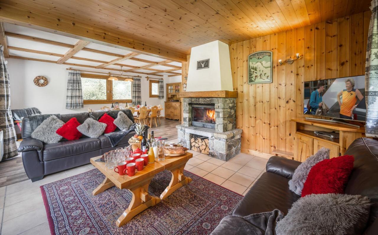 Chalet Himalaya , 10 Person Chalet With 5 Ensuite Bedrooms And Outdoor Jacuzzi In Meribel Centre Dış mekan fotoğraf